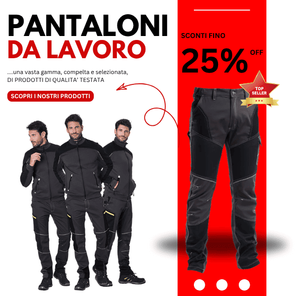 pantaloni da lavoro uomoa